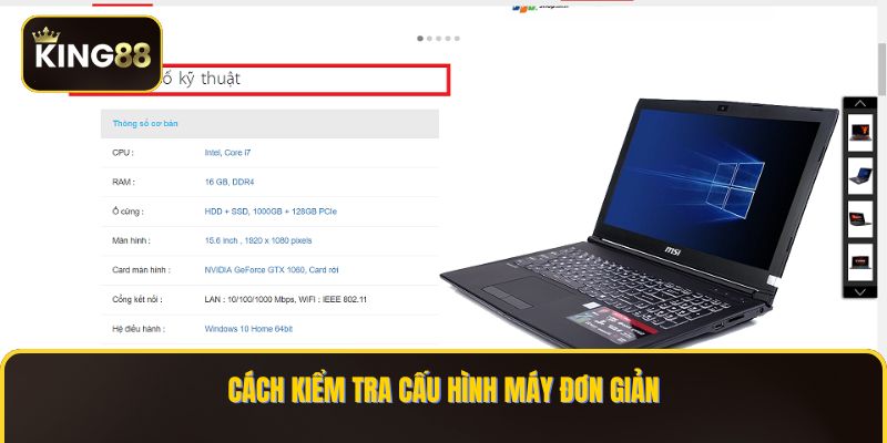 Cấu Hình Máy Tính Tối Thiểu Để Chơi King88 Mượt Mà 4 Cách kiểm tra cấu hình máy đơn giản